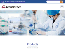 Tablet Screenshot of accubiotech.com